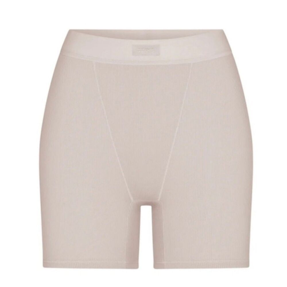 Skims Cotton Ribbed Shorts